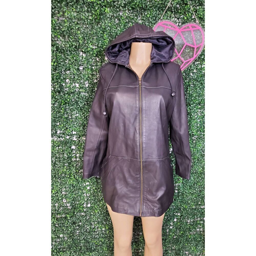 Gizeh leather coat